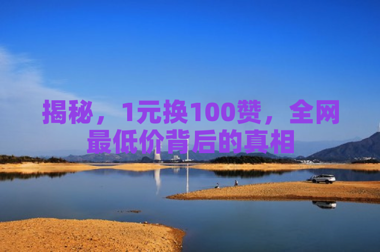 揭秘，1元换100赞，全网最低价背后的真相