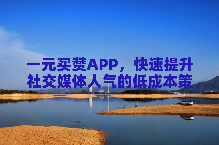 一元买赞APP，快速提升社交媒体人气的低成本策略