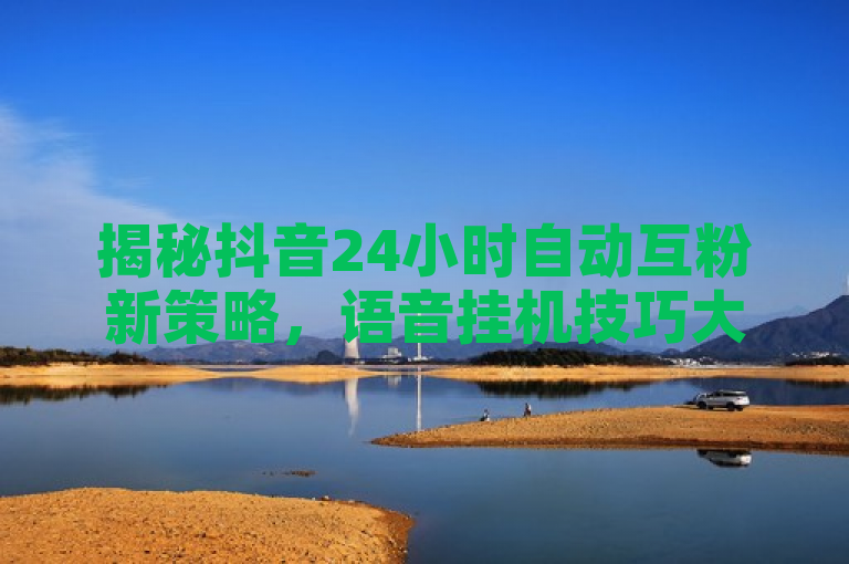 揭秘抖音24小时自动互粉新策略，语音挂机技巧大公开