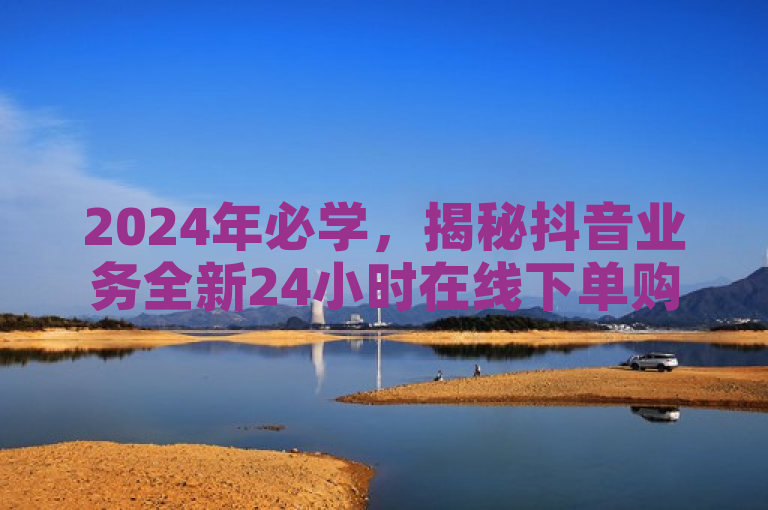 2024年必学，揭秘抖音业务全新24小时在线下单购买服务！