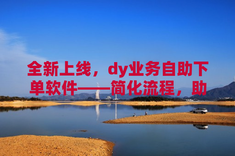 全新上线，dy业务自助下单软件——简化流程，助力企业高效管理订单