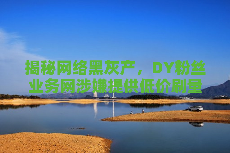 揭秘网络黑灰产，DY粉丝业务网涉嫌提供低价刷量服务