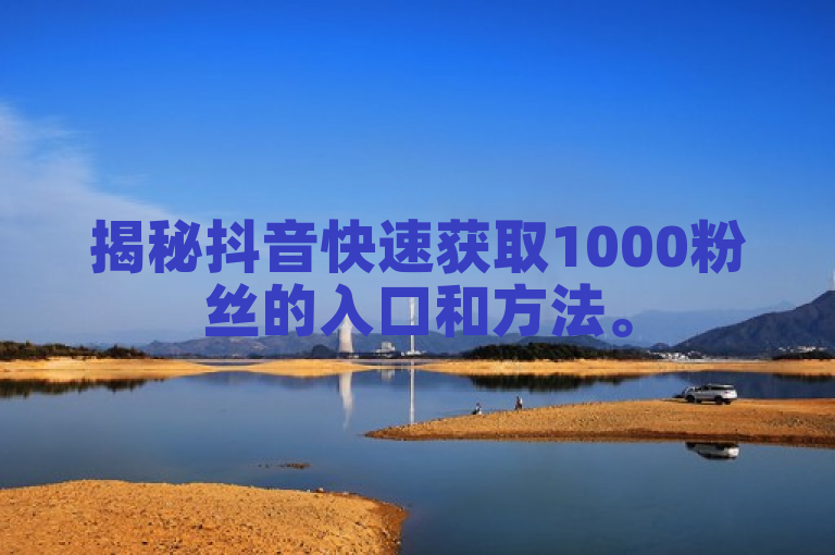 揭秘抖音快速获取1000粉丝的入口和方法。