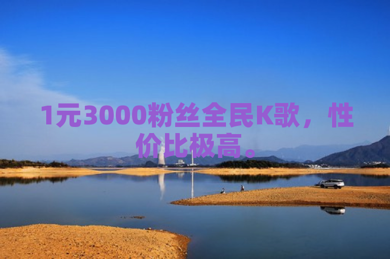 1元3000粉丝全民K歌，性价比极高。