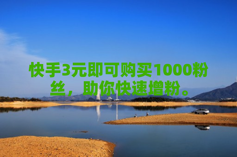 快手3元即可购买1000粉丝，助你快速增粉。