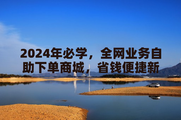 2024年必学，全网业务自助下单商城，省钱便捷新选择！