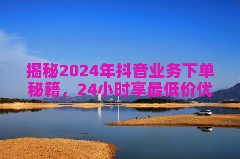 揭秘2024年抖音业务下单秘籍，24小时享最低价优惠！