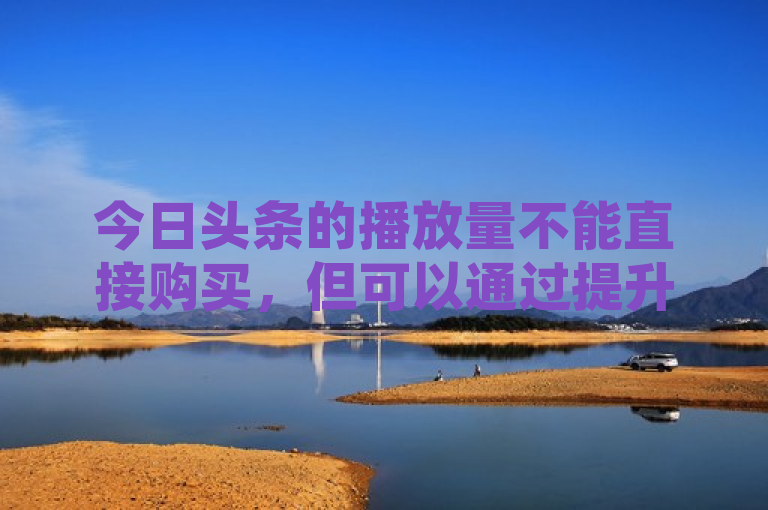 今日头条的播放量不能直接购买，但可以通过提升内容质量、优化标题和封面等方式增加播放量。