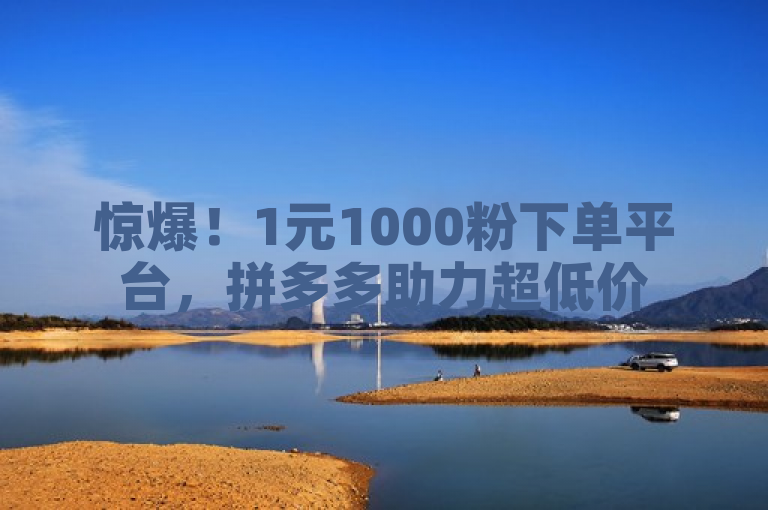 惊爆！1元1000粉下单平台，拼多多助力超低价