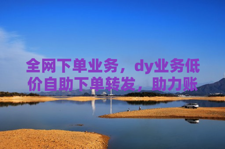 全网下单业务，dy业务低价自助下单转发，助力账号推广。