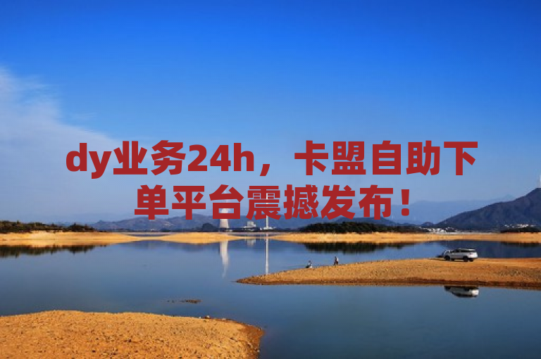 dy业务24h，卡盟自助下单平台震撼发布！