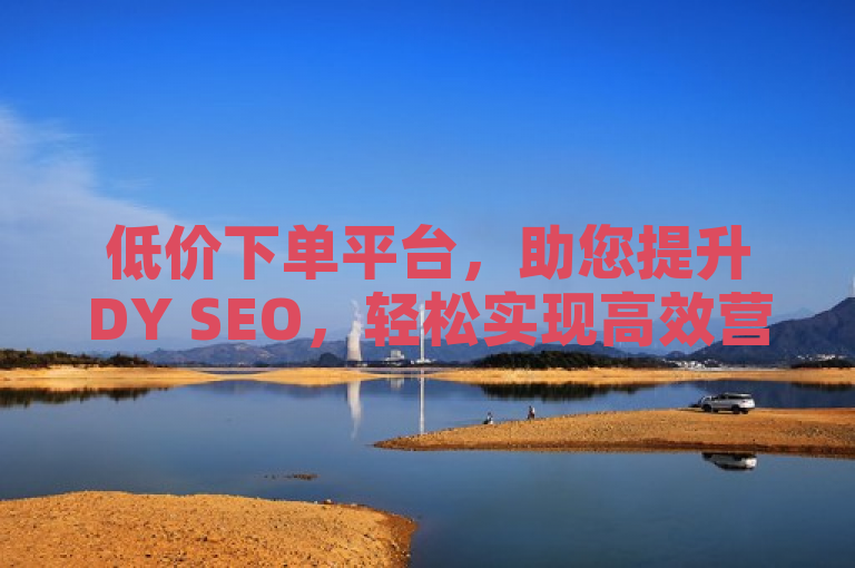 低价下单平台，助您提升DY SEO，轻松实现高效营销。