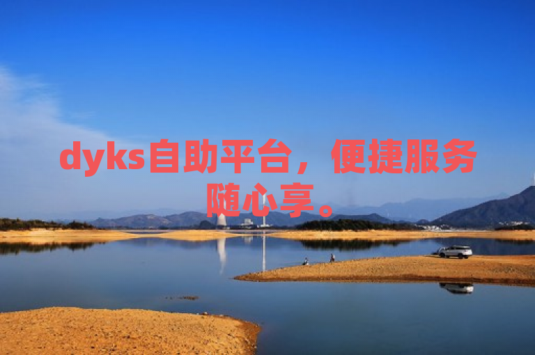 dyks自助平台，便捷服务随心享。