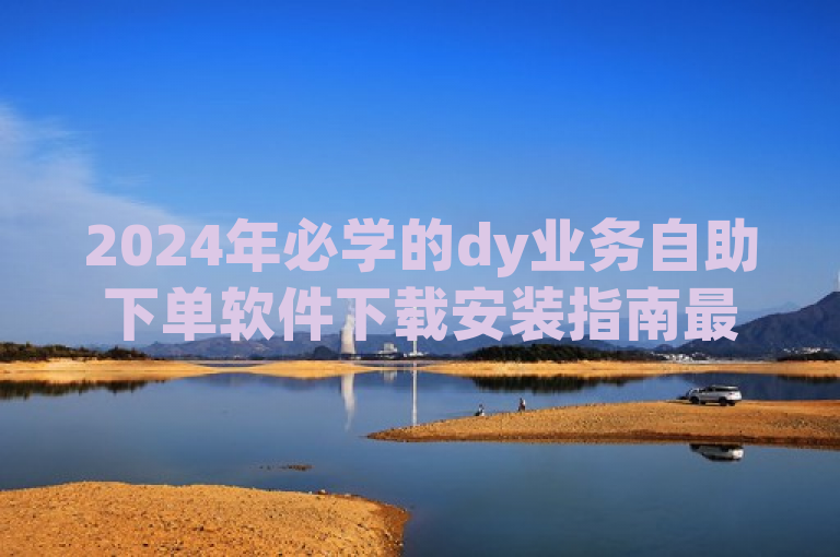 2024年必学的dy业务自助下单软件下载安装指南最新揭秘！