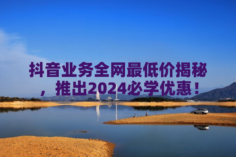 抖音业务全网最低价揭秘，推出2024必学优惠！