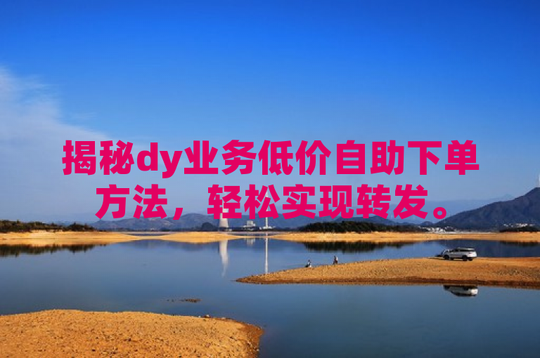 揭秘dy业务低价自助下单方法，轻松实现转发。