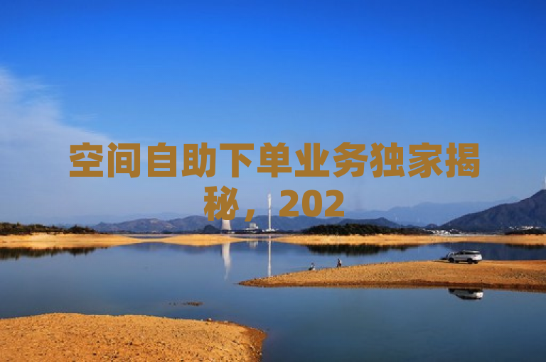 空间自助下单业务独家揭秘，2025必学的优化方案来啦！