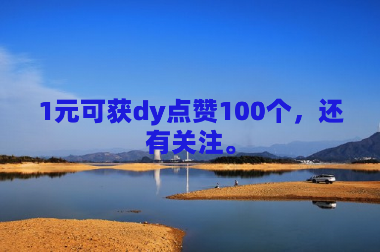 1元可获dy点赞100个，还有关注。