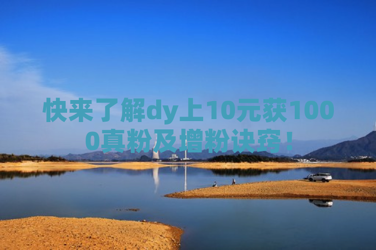 快来了解dy上10元获1000真粉及增粉诀窍！