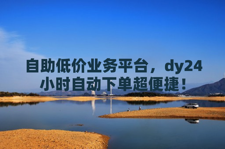 自助低价业务平台，dy24小时自动下单超便捷！